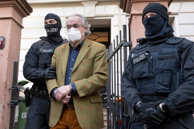 germany-coup-arrests.jpg APTOPIX Germany Far Right - Credit: Boris Roessler/dpa/AP