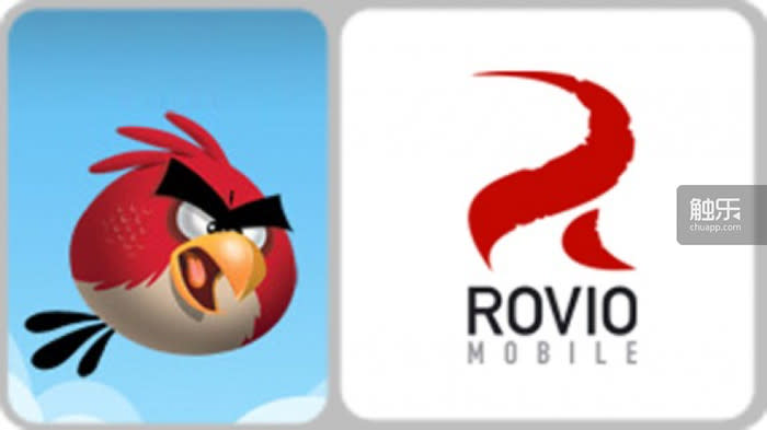 創立之初的Rovio Mobile圖標和他們賴以成名的憤怒小鳥