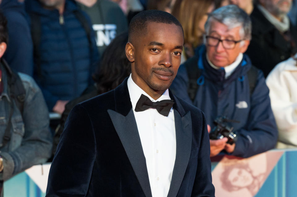 Aki Omoshaybi attends the European film premiere of 'The Personal History of David Copperfield' at Odeon Luxe Leicester Square during the 63rd BFI London Film Festival Opening Night Gala on 02 October, 2019 in London, England. (Photo by WIktor Szymanowicz/NurPhoto via Getty Images)