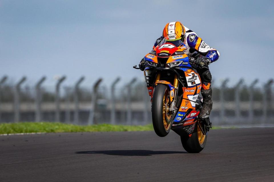 Joe Talbot at the recent British Superbikes test at Donington <i>(Image: Colin Port Images)</i>