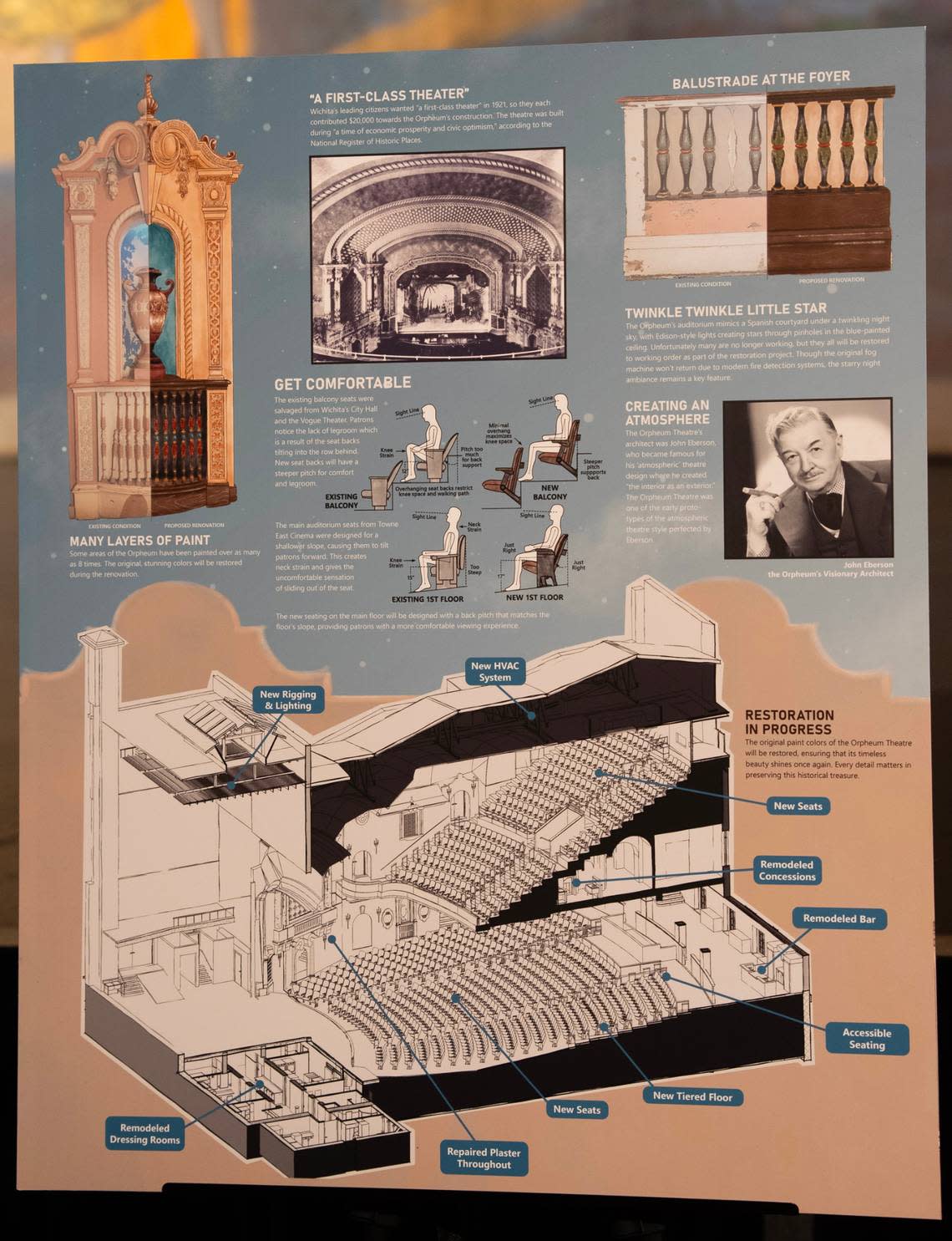 The Orpheum Theatre shared details on Wednesday of its restoration plans.