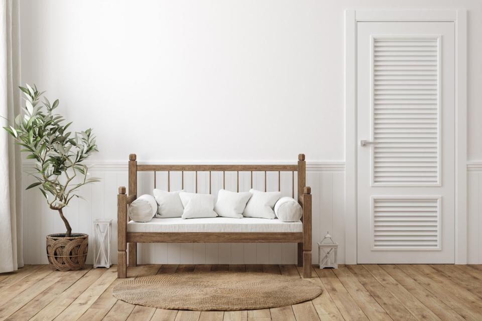 scandinavian farmhouse hallway interior