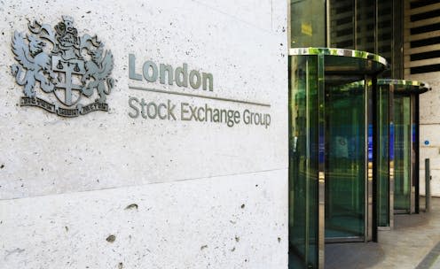 <span class="caption">The LSE is losing some big names to the US.</span> <span class="attribution"><a class="link " href="https://www.shutterstock.com/image-photo/london-united-kingdom-may-27-2016-435099364" rel="nofollow noopener" target="_blank" data-ylk="slk:spatuletail/Shutterstock;elm:context_link;itc:0;sec:content-canvas">spatuletail/Shutterstock</a></span>
