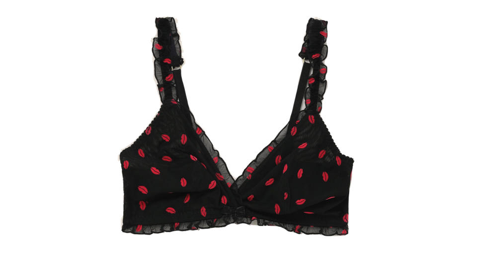 Sheer Kiss Flock Bralette