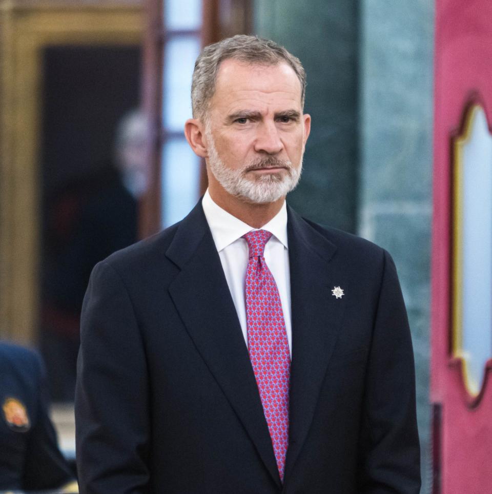 King Felipe sticks to a strict seven-colour palette with only occasional deviation
