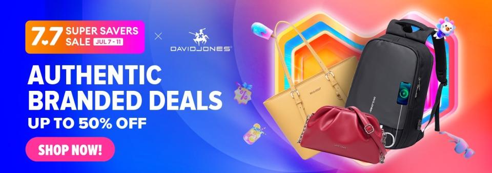 David Jones 7.7 Super Savers Sale. PHOTO: Lazada