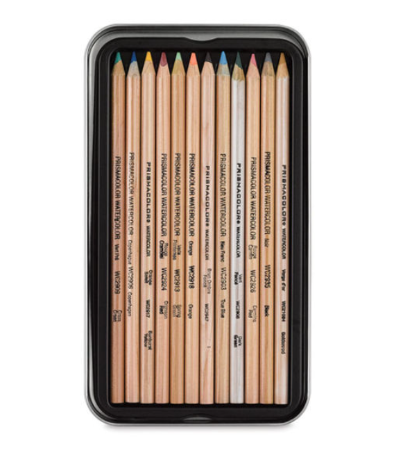 Arteza Watercolor Pencils Set of 48, Presharpened, triangular-shaped Colored for