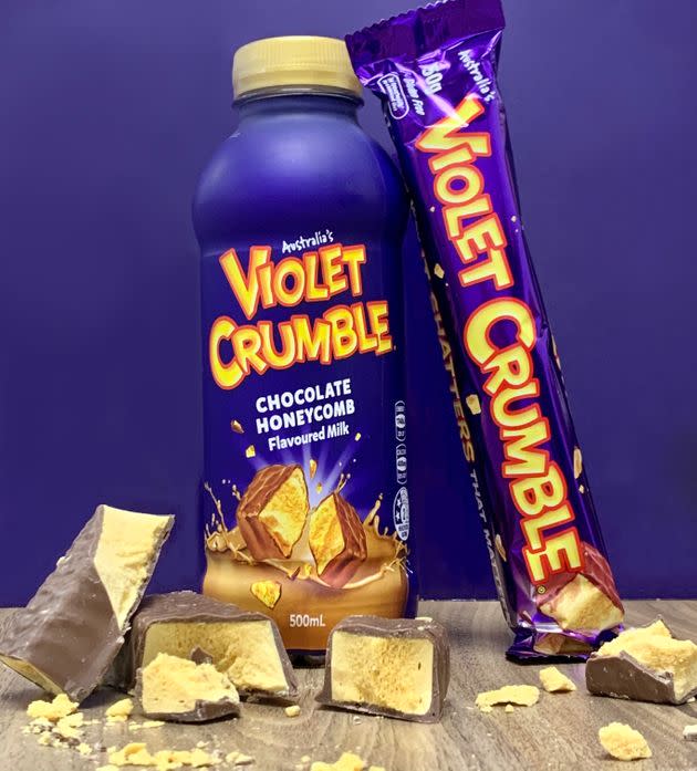 Violet Crumble Chocolate Honeycomb Flavoured Milk