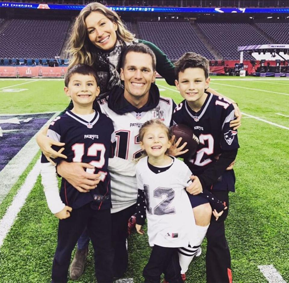 Tom Brady with Gisele Bündchen and their kids | Tom Brady/Instagram