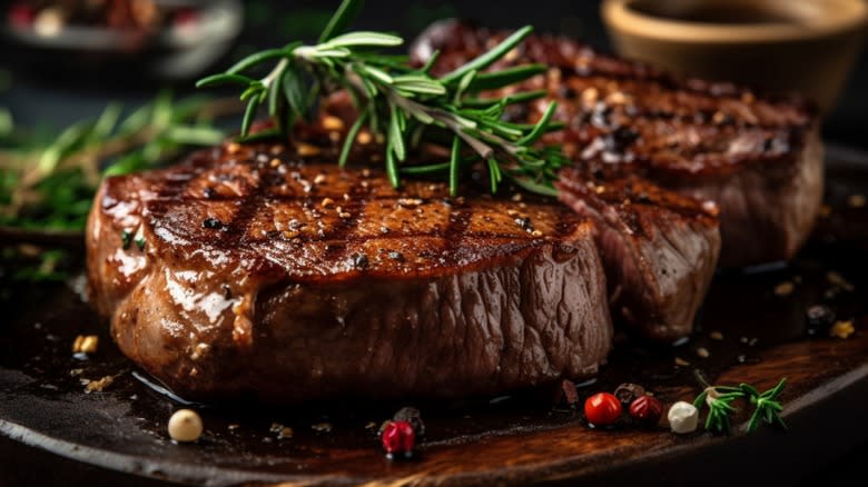 Steak on a plate