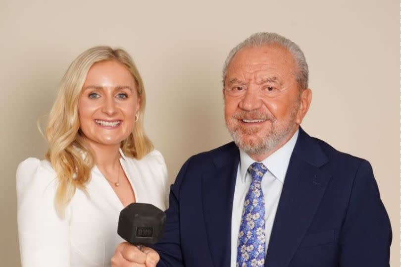 The Apprentice winner Rachel Woolford and Lord Sugar