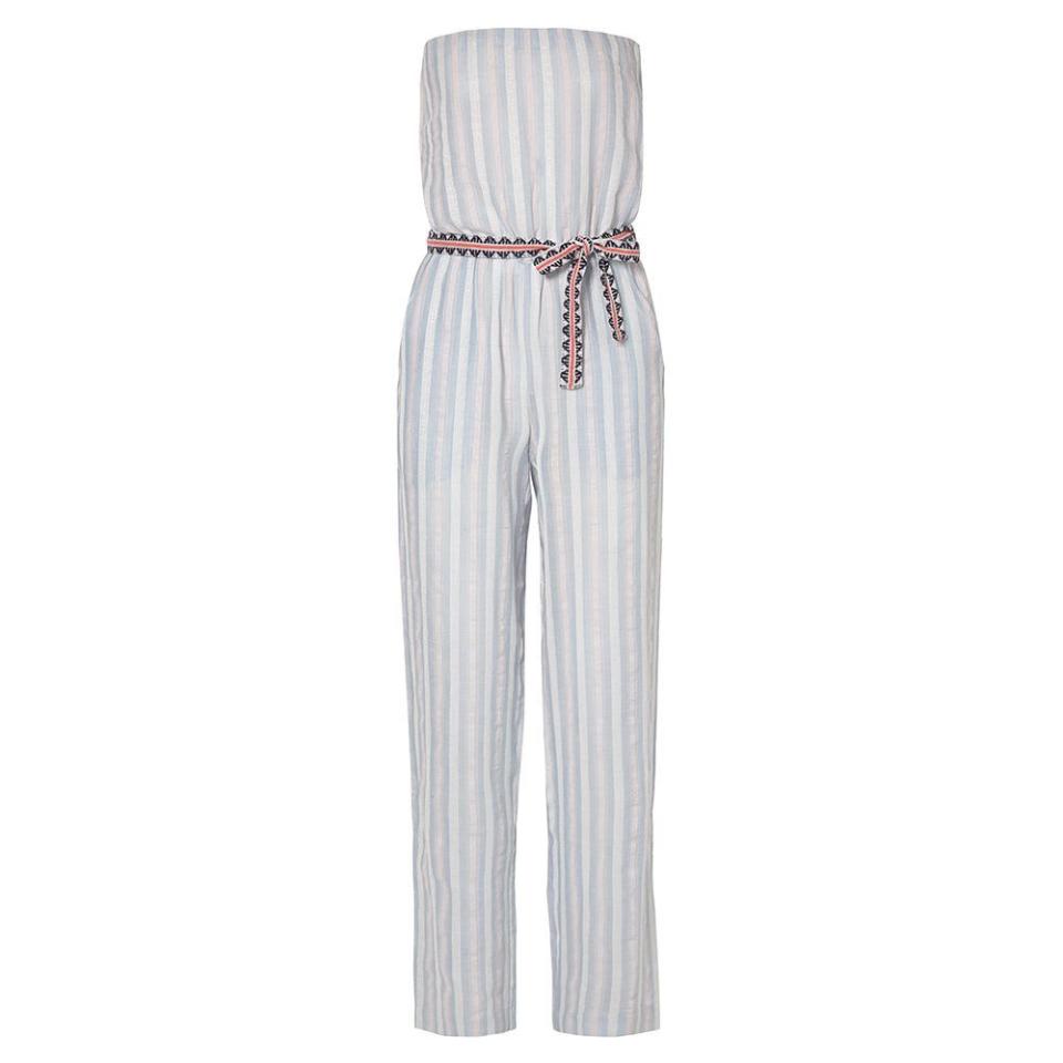 29) Nefasi Striped Cotton-Blend Gauze Jumpsuit