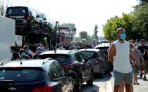 Protest against the closure of the Nissan factory in Barcelona