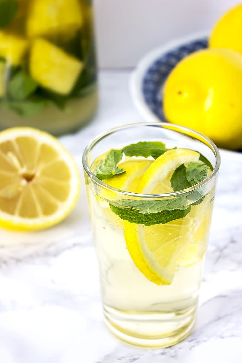 Lemon Mint Pineapple Mimosa