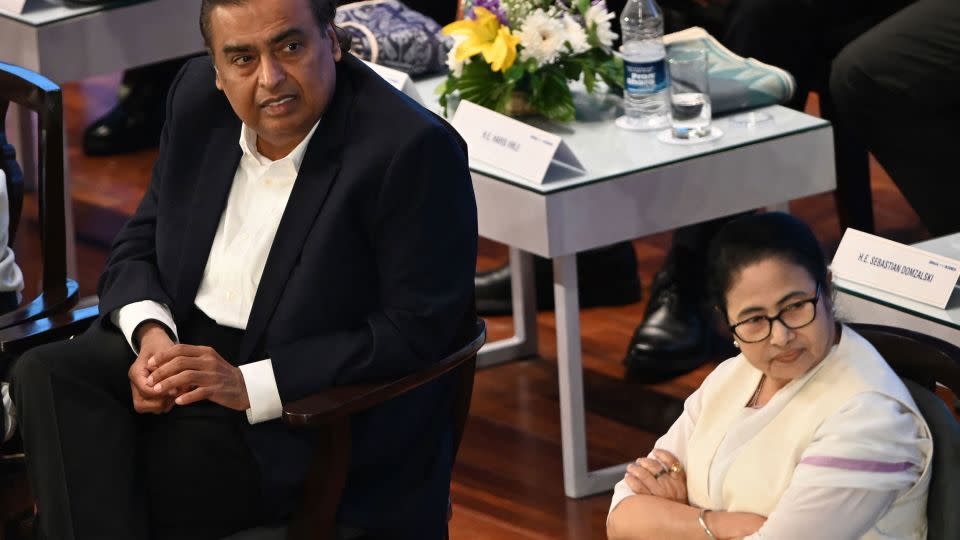 India’s richest man Mukesh Ambani is investing billions into clean energy. - Dibyangshu Sarkar/AFP/Getty Images