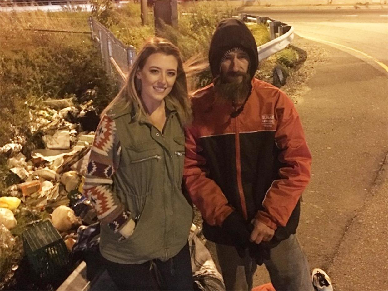 Kate McClure said she has been visiting Johnny regularly since he helped her: GoFundMe