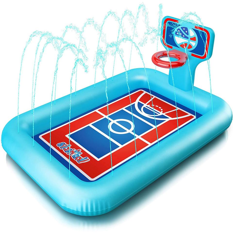 sprinklers, inflatable pools