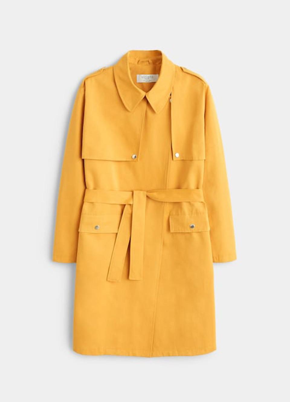 Violeta Cotton Lapel Trench