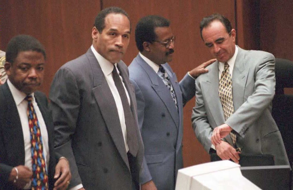 OJ Simpson With Legal Team - LA - 1994 - Getty