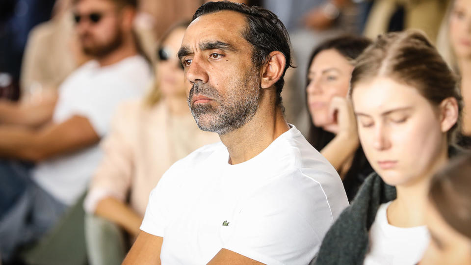 Adam Goodes, pictured here in February 2019. (Photo by Mark Nolan/Getty Images for David Jones)