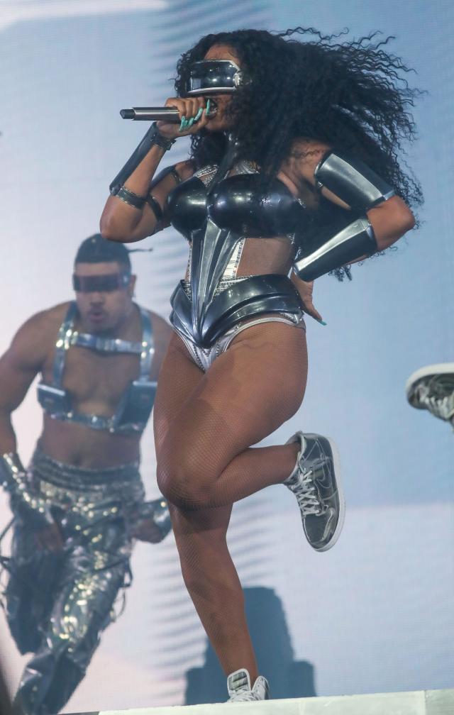 Video: Megan Thee Stallion pours alcohol in fan and twerks at Coachella