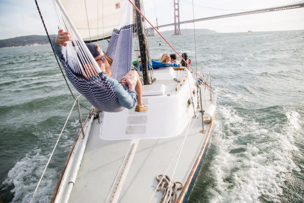 Avast! Relaxation on the horizon. Photo courtesy Yellow Leaf Hammocks.