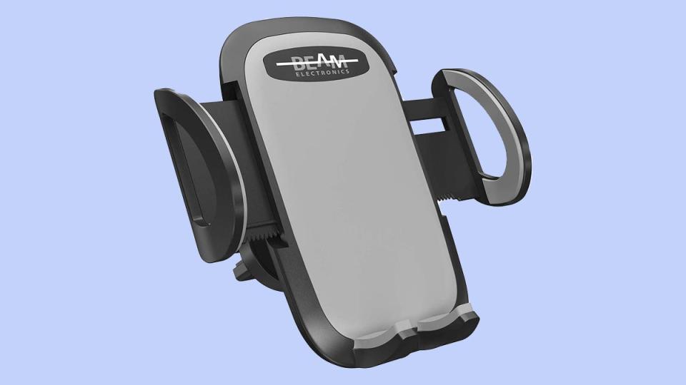 We were impressed with the firm grip and adjustable jaws of this Beam Electronics phone mount.