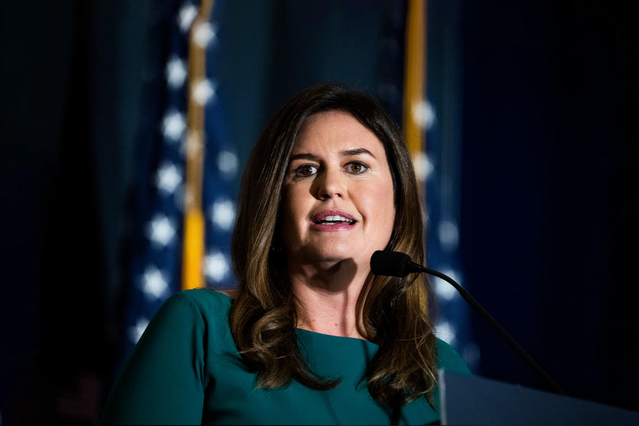 Sarah Huckabee Sanders Tom Williams/CQ-Roll Call, Inc via Getty Images