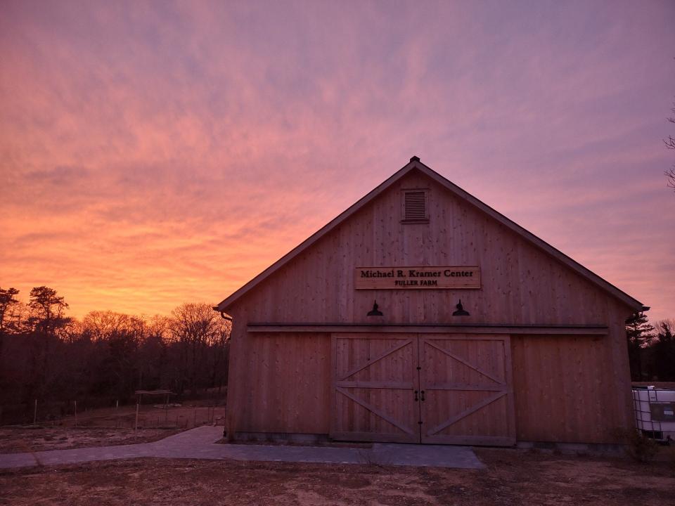 Beautiful sunset at the Fuller Farm Barn.