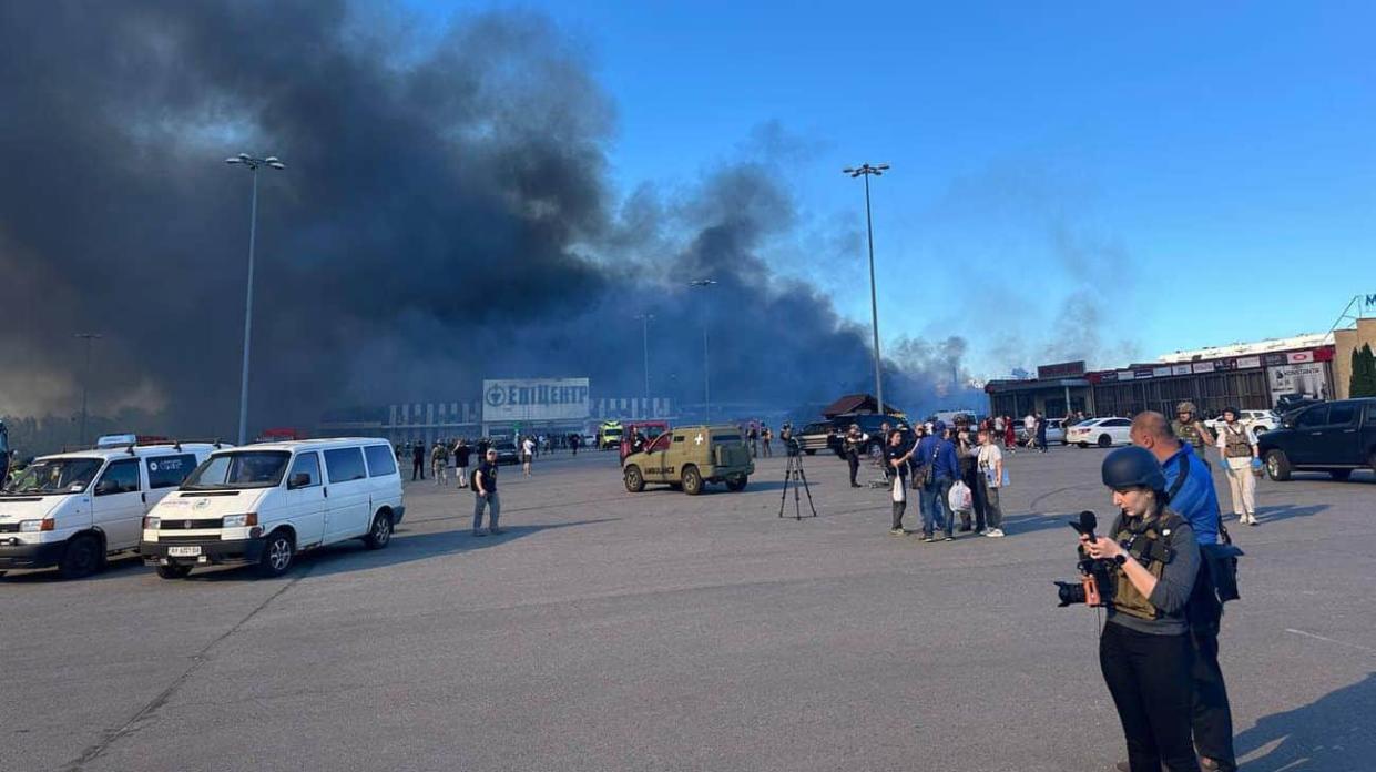 The Epicentr store in Kharkiv following a Russian attack on 25 May. Photo: Epitsentr K