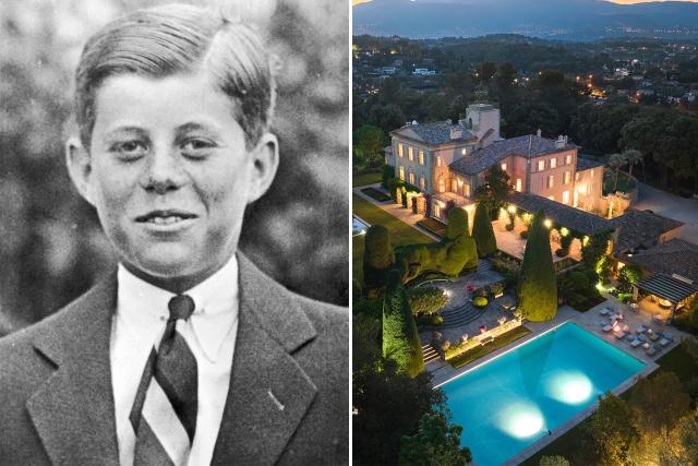 JFK learned to swim at this French estate that's for sale