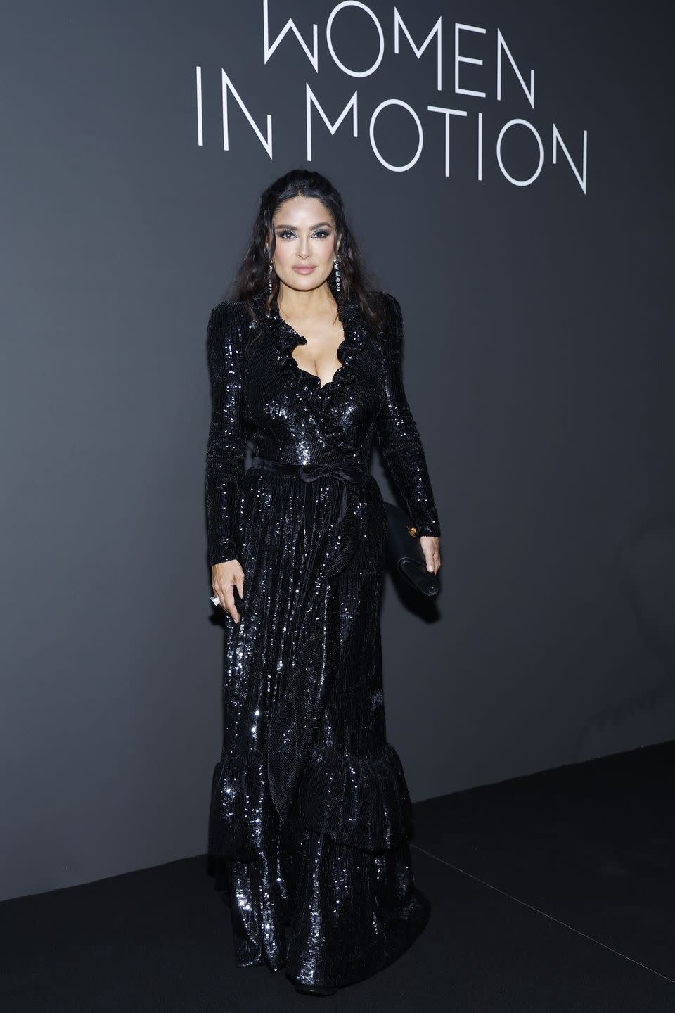 cannes, france may 21 salma hayek attends the 2023 kering women in motion award during the 76th annual cannes film festival at on may 21, 2023 in cannes, france photo by mike coppolagetty images