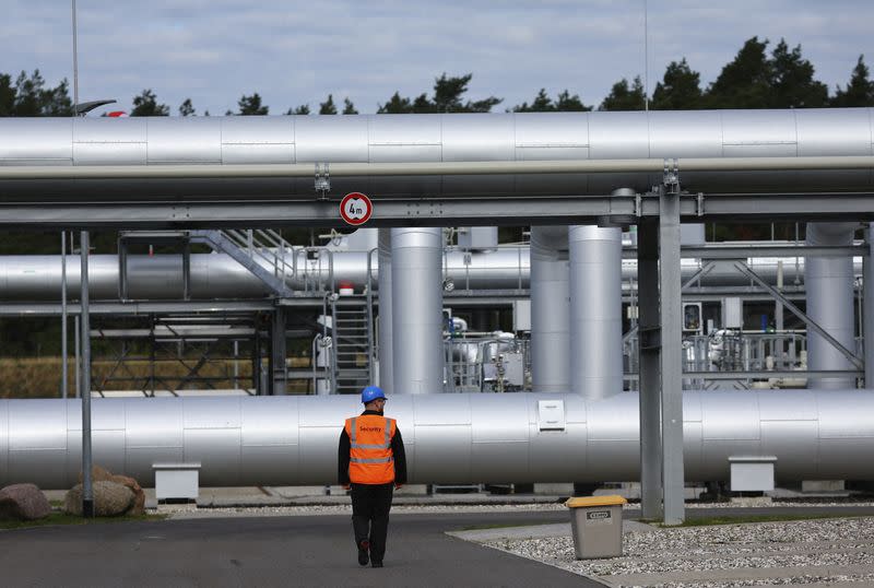 FILE PHOTO: Nord Stream 2 landfall facility in Lubmin