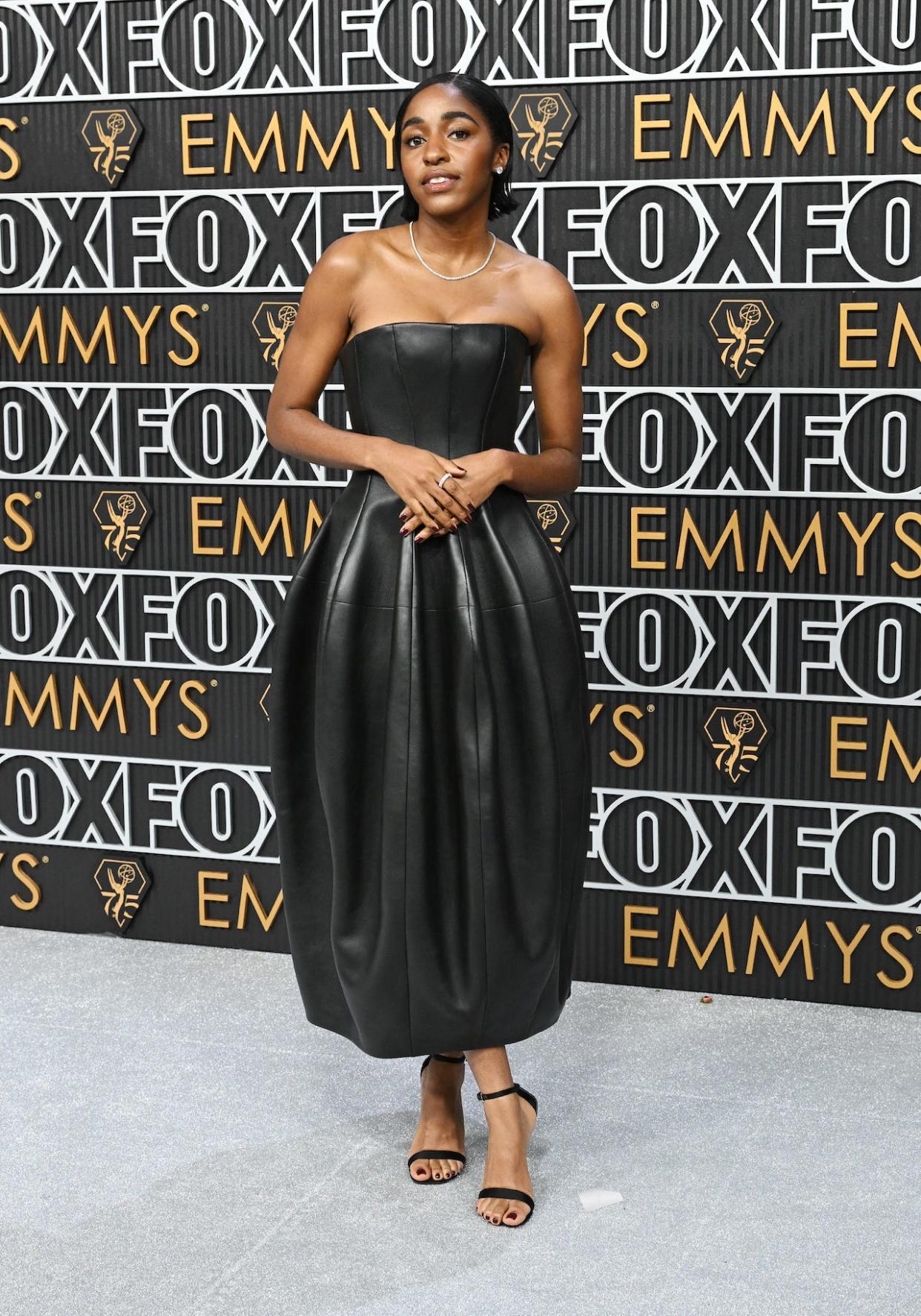 Ayo Edebiri attends the 2024 Emmys.