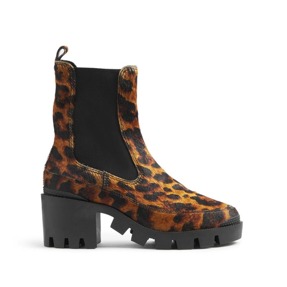 Karissa Leopard Lug-Sole Bootie