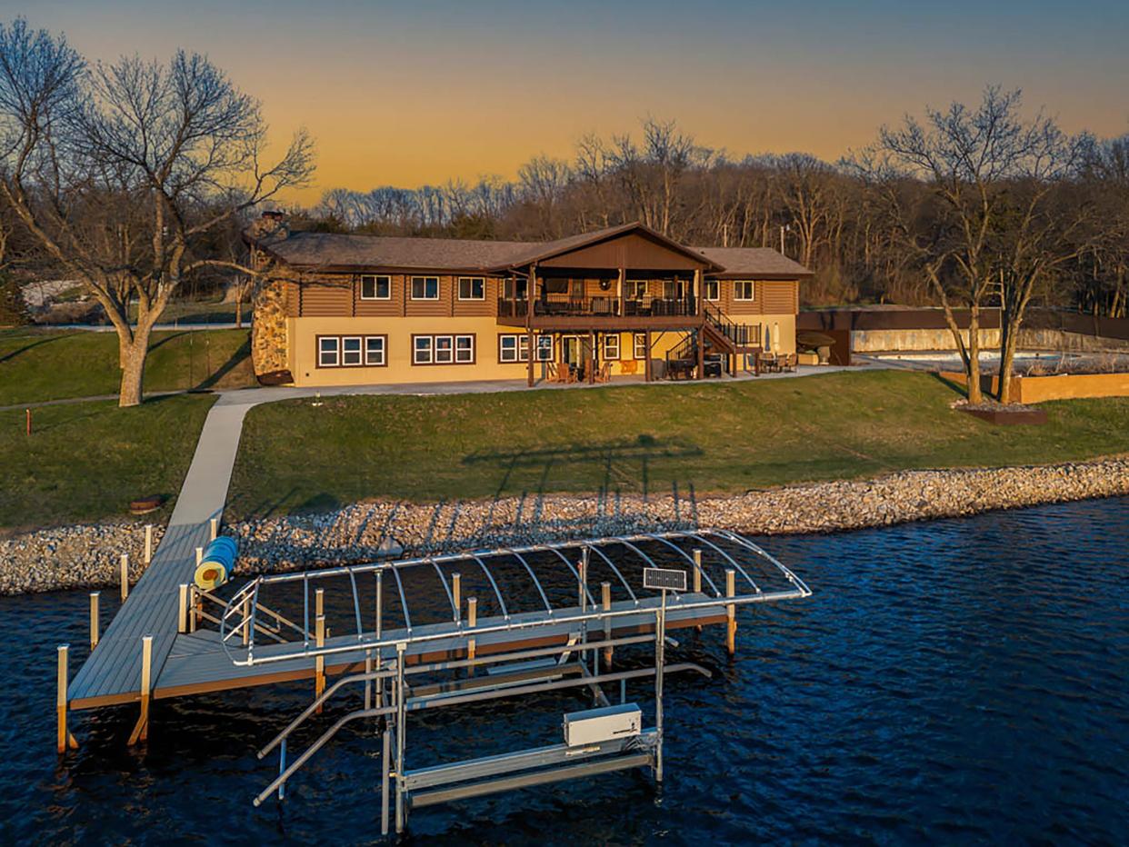 This striking home on Diamondhead Lake in Dexter is on the market for $1.1 million. See inside.