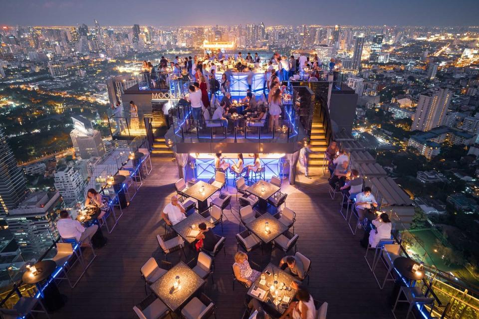 Rooftop dining at Banyan Tree Bangkok