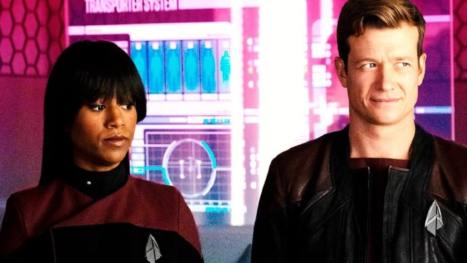 Star Trek: Picard's next generation of officers, Sidney La Forge (Ashlei Sharpe Chestnut) and Jack Crusher (Ed Speleers). 