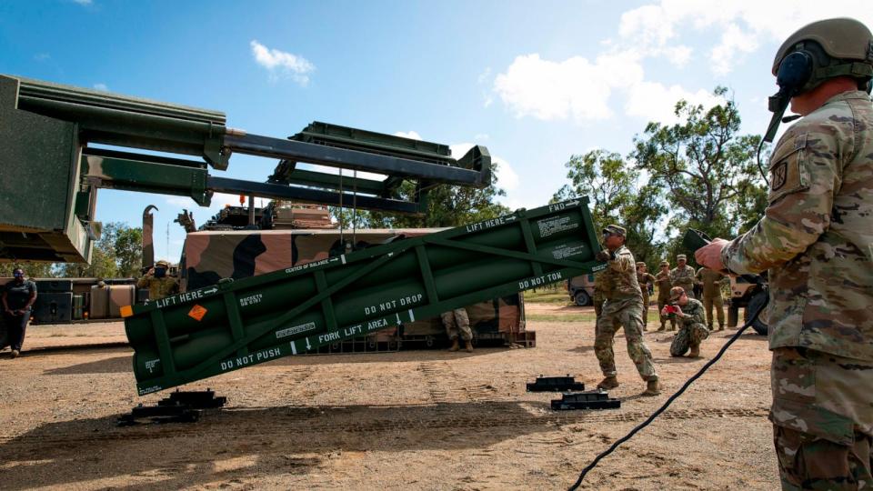 PHOTO: Russia Ukraine War Missiles (U.S. Army via AP)