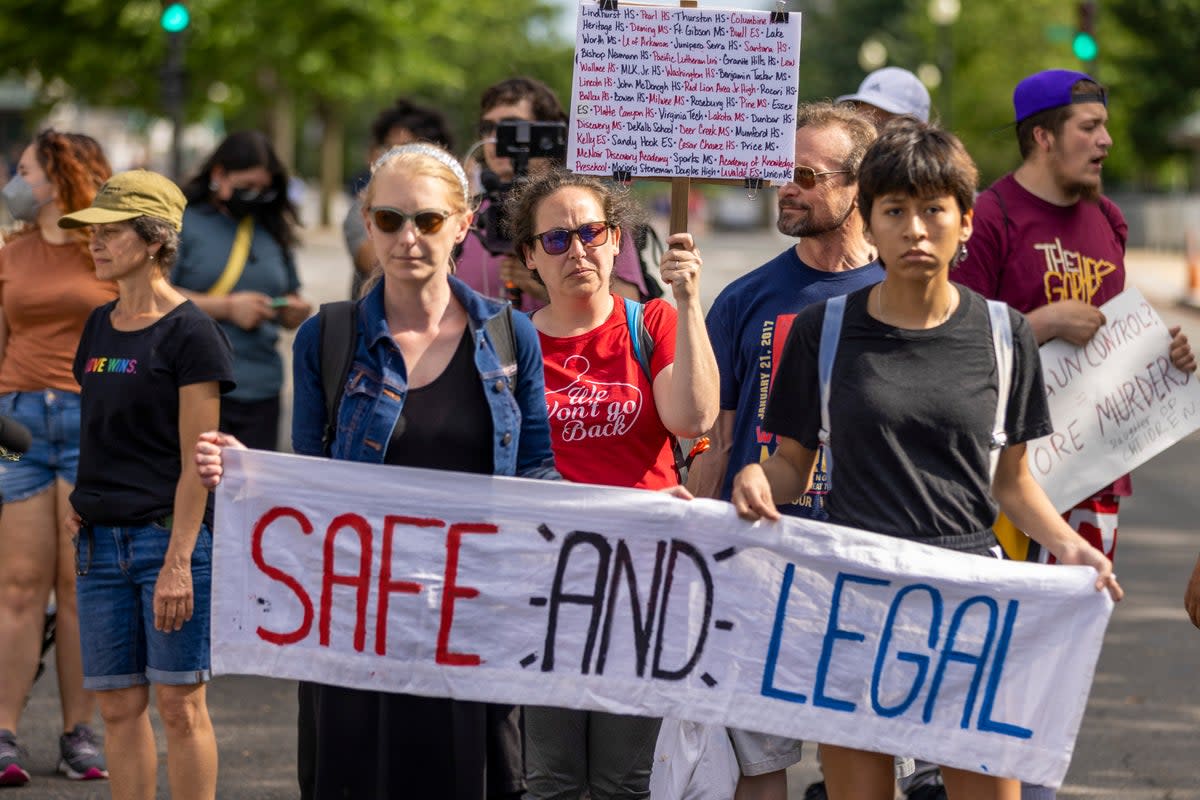 Leaked Supreme Court ruling on ‘Roe’ has triggered demonstrations across America (Getty Images)