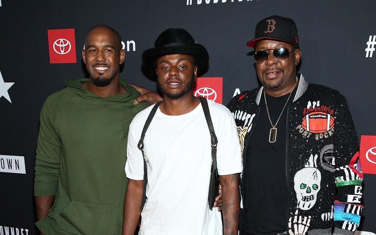 Left to right: Landon Brown, Bobby Brown Jr., and Bobby Brown - Wireimage