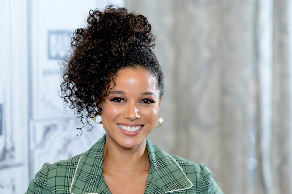 NEW YORK, NEW YORK - OCTOBER 02: Actress Alisha Wainwright discusses the Netflix show "Raising Dion" with the Build Series at Build Studio on October 02, 2019 in New York City. (Photo by Roy Rochlin/Getty Images)