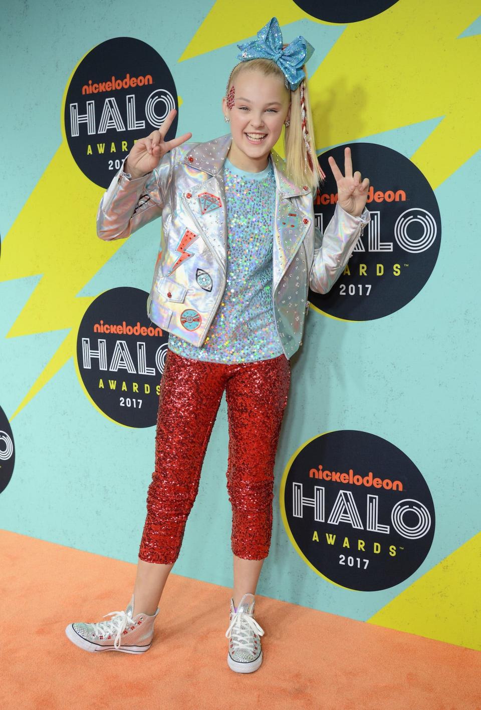 JoJo Siwa at the Nickelodeon Halo Awards in New York, on November 4, 2017.