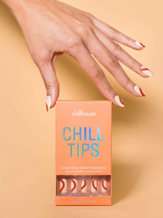<p>Chillhouse Chill Tips False Nails, $16, <a href="https://rstyle.me/+E_aa8k83_OfLazXwPhOUVw" rel="nofollow noopener" target="_blank" data-ylk="slk:available here;elm:context_link;itc:0;sec:content-canvas" class="link ">available here</a></p>