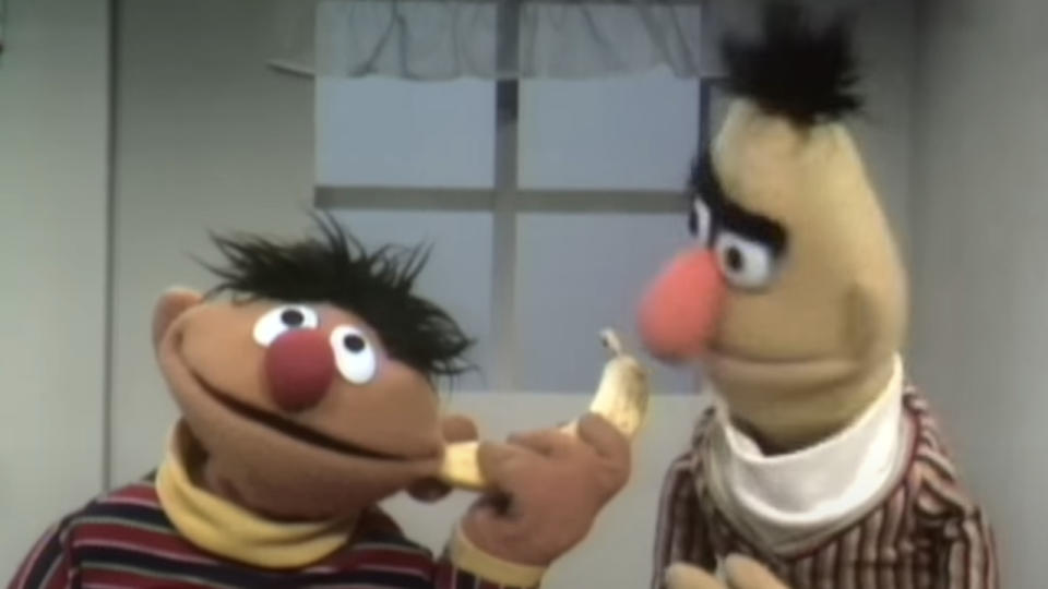 Bert and Ernie on Sesame Street