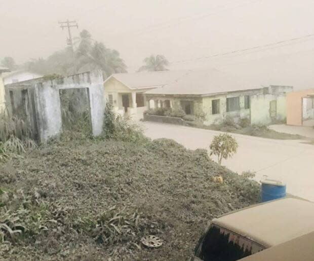 Murray Hillocks' family is riding out the volcanic eruption in the eastern St. Vincent town of Colonarie.