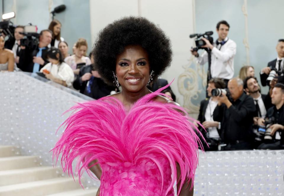 viola davis pink gown met gala