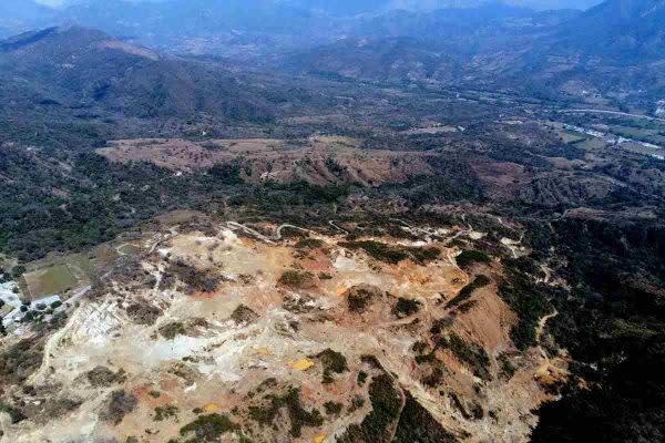 Una de las áreas en donde se ha extendido la actividad minera en Manantlán. Foto: Cortesía