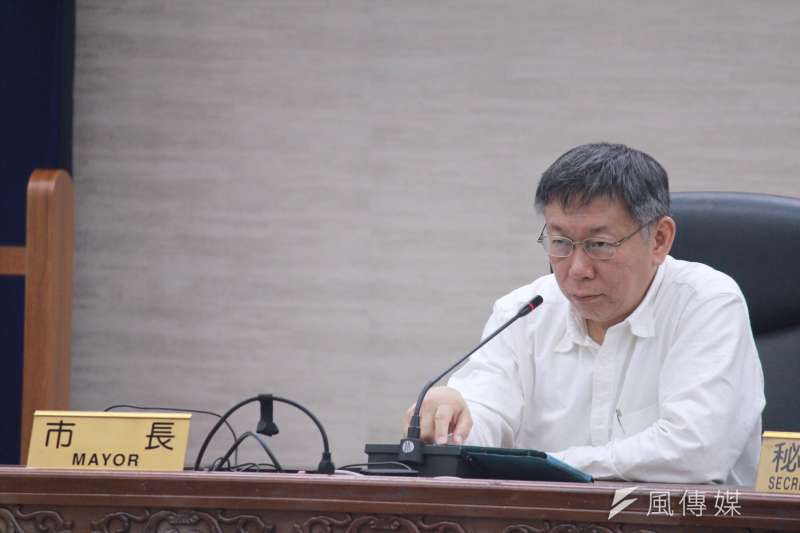 20190219-台北市長柯文哲日前曾批評民進黨新潮流是國家禍害。（方炳超攝）