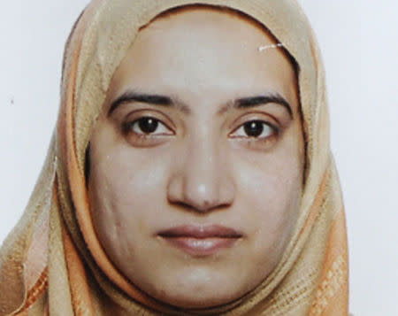 Tashfeen Malik is pictured in this undated handout photo provided by the FBI, December 4, 2015. REUTERS/FBI/Handout via Reuters